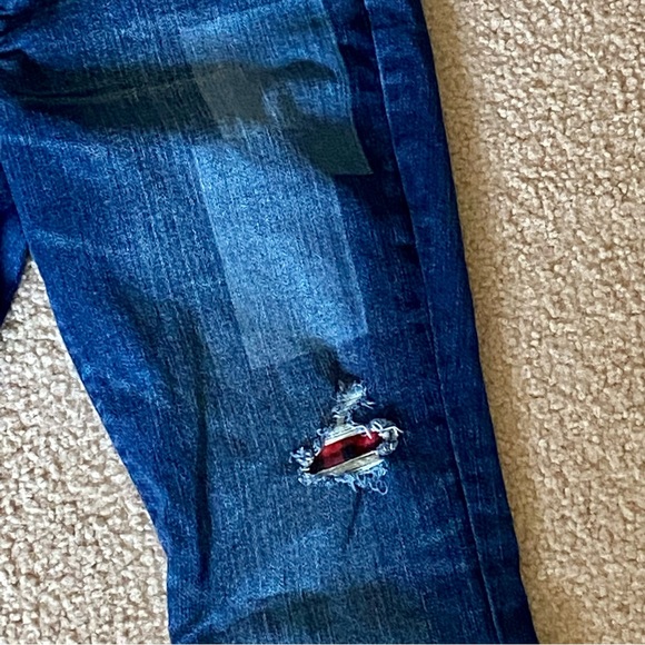 Gap 1969 Distressed Buffalo Plaid Jeans - Picture 8 of 12